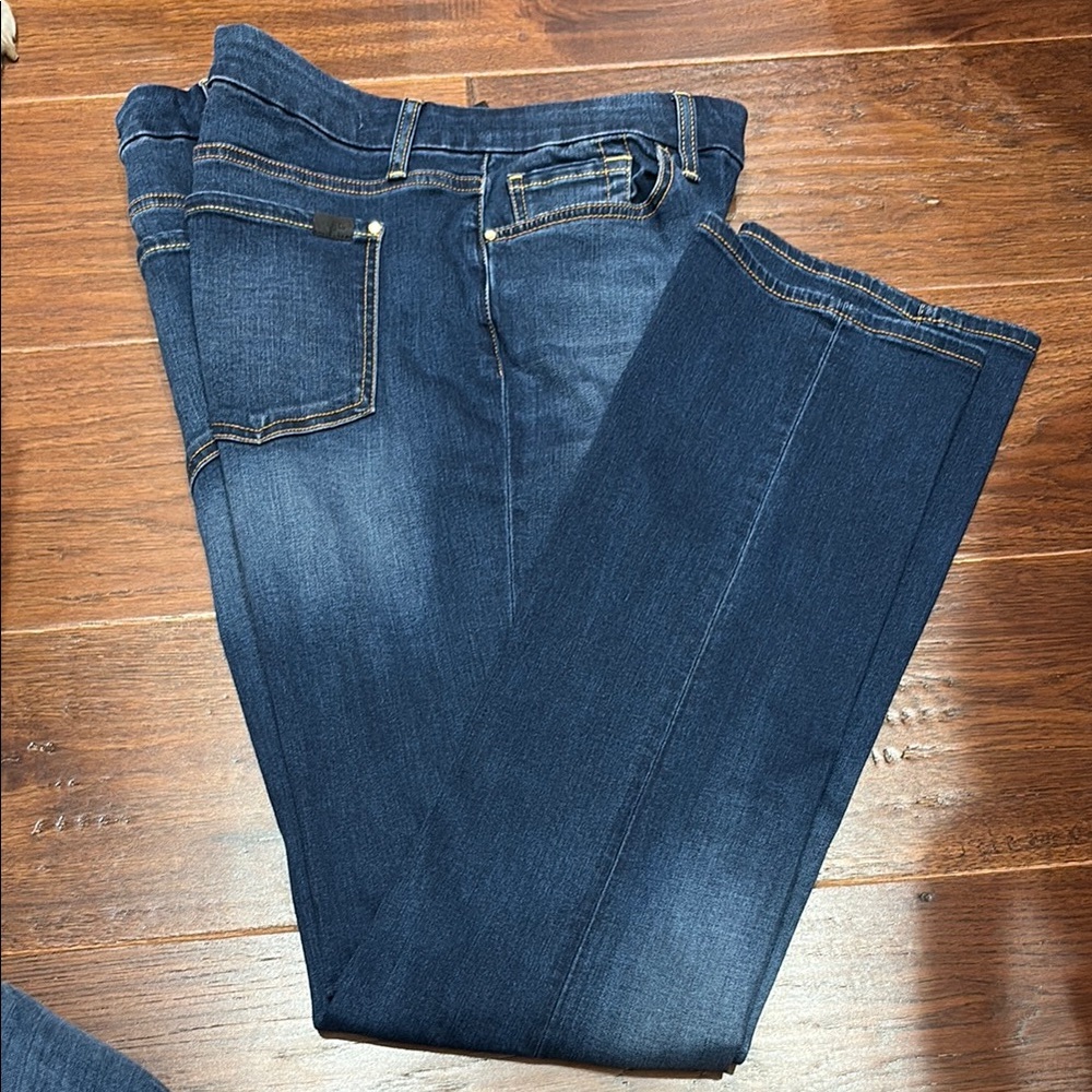 7 For All Mankind Women Straight Leg Jeans - Dark Blue Denim